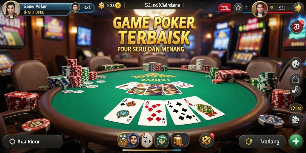Tampilan gameplay poker yang mendebarkan di 33L.