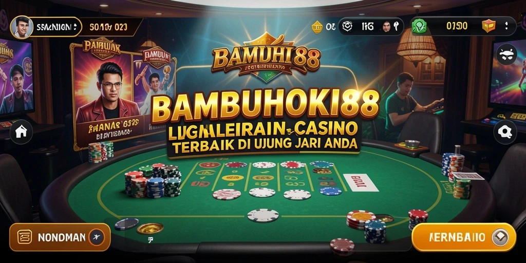 Tampilan gameplay Live Casino yang mendebarkan di BAMBUHOKI88.