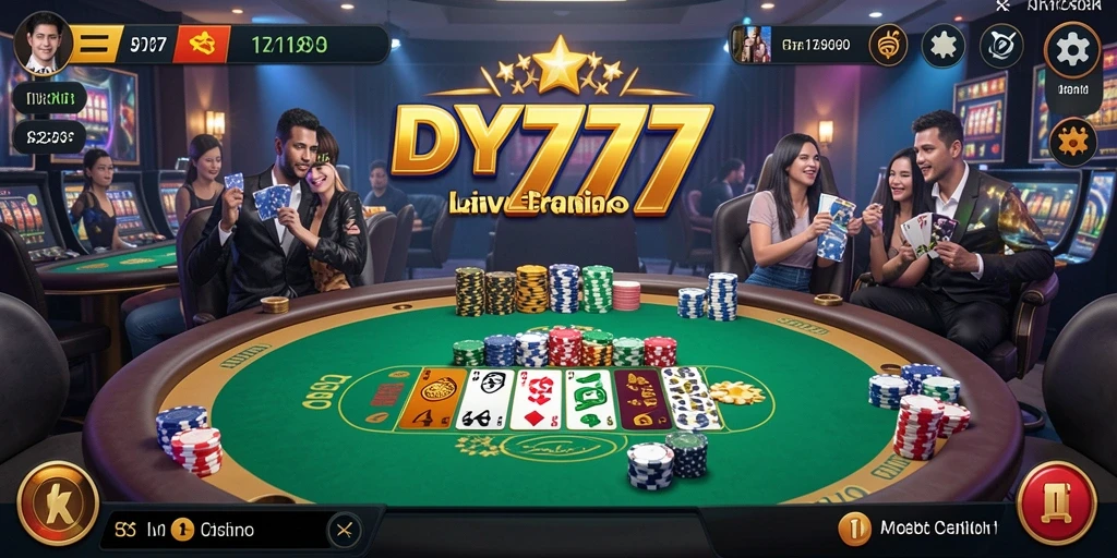Tampilan gameplay langsung dari DY777 yang seru dan interaktif.