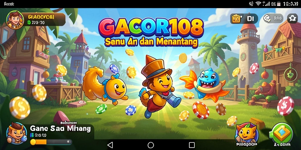 Screenshot gameplay GACOR108 yang menampilkan aksi seru di arena.