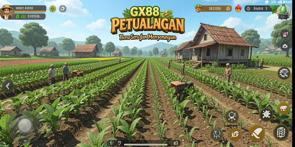 Gameplay seru di dunia pertanian GX88.