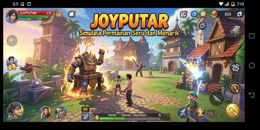 Tangkapan layar utama JOYPUTAR menampilkan aksi gameplay Simulation yang seru.